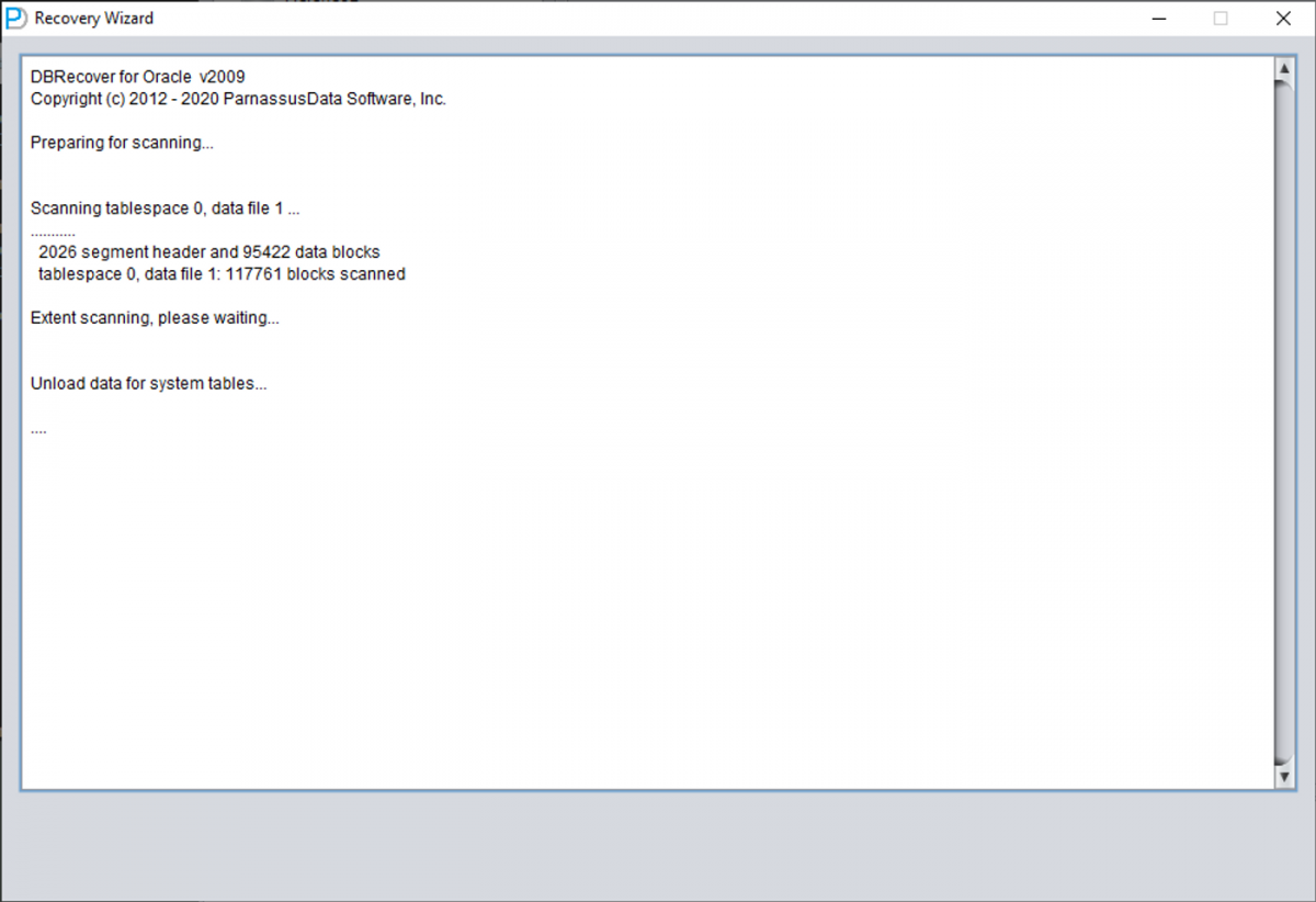 DBRECOVER for Oracle Recovery Scenario: Ransomware malware encrypts and damages datafiles